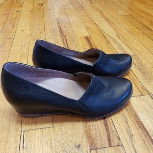Dansko Lilana Leather Wedge Loafers